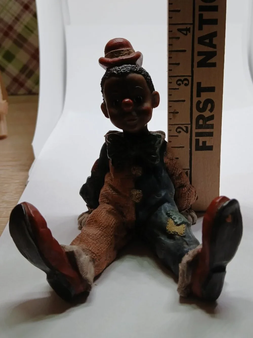 Vintage Sarah's Attic Black Heritage Collection resin clown figurine 
